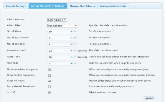 General settings