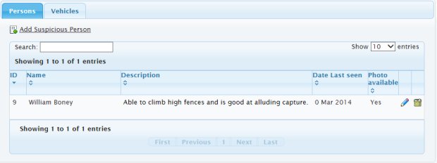 adding/editing susicious persons